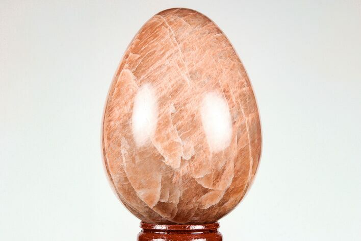 Polished Peach Moonstone Egg - Madagascar #182431